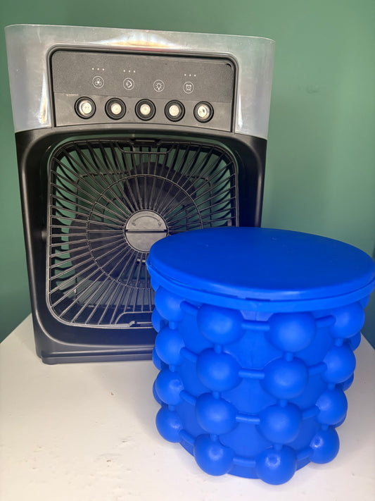 Official Freezebreeze Cooler Fan + Ice Bucket